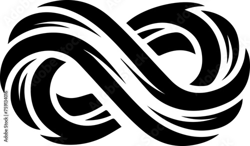 company logos calligraphic swirls and decoration vector logo black and white solid 