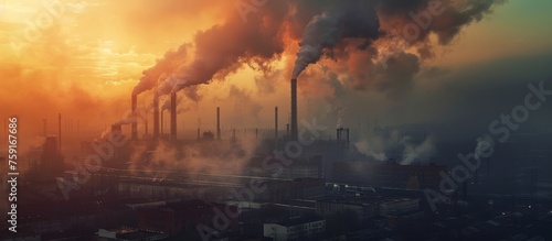 factories pollute the air