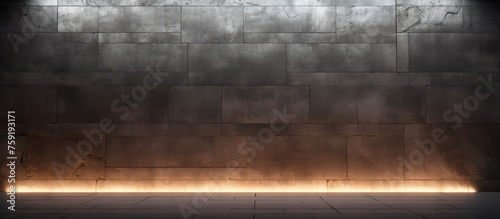Textured cement wall in dim lighting