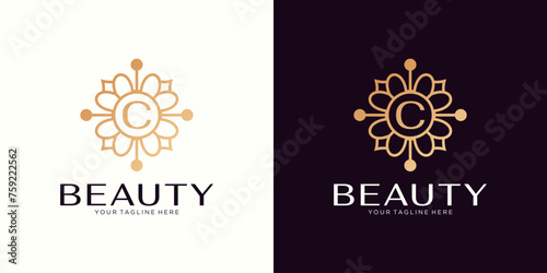 Letter C logo, Monogram design element, line art logo design. Beautiful Boutique Logo Design, Restaurant, Royalty, Cafe, Hotel, Heraldic, Jewelry, Fashion