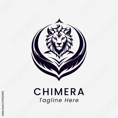 chimera logo design icon template