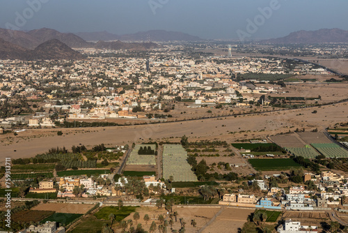 Aerial view of Najran, Saudi Arabia