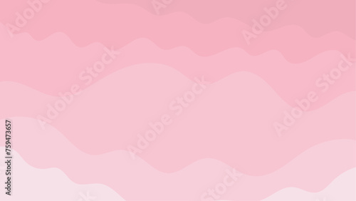 淡いピンク色グラデーションのふにゃふにゃアブストラクト 背景素材 16：9