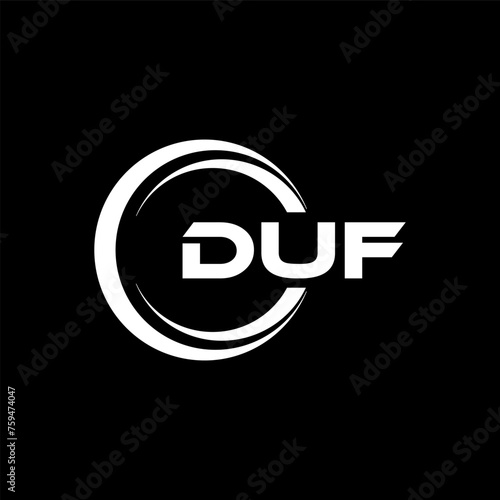 DUF Logo Design, Inspiration for a Unique Identity. Modern Elegance and Creative Design. Watermark Your Success with the Striking this Logo.