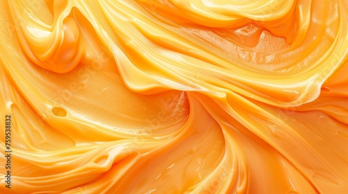 orange cream texture for applying the face skin and body on background
