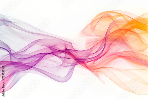 Abstract colorful wave lines background for keynote or presentation design on light backdrop ,Abstract waves of colored smoke