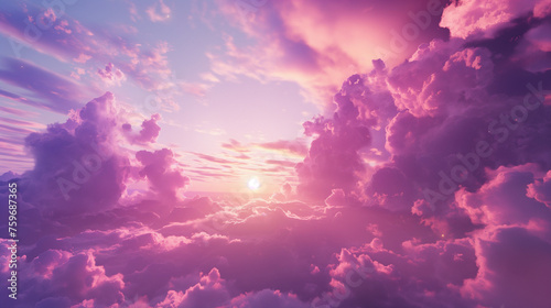 real shot of light pink - purple sky