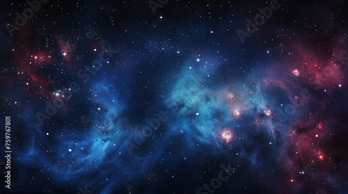 A beautiful astrophotography image of a nebulaic night sky