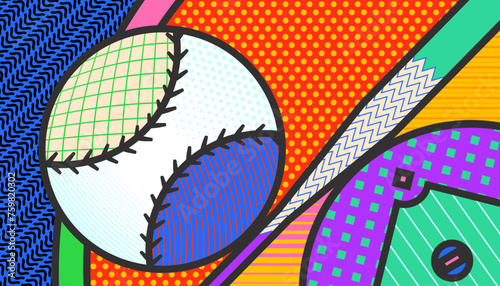Baseball abstract background. The sport concept