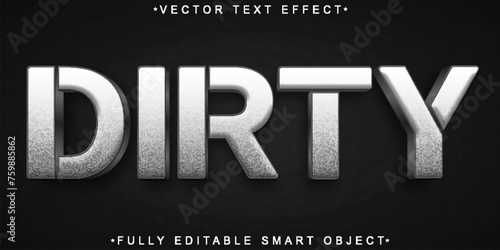 Dirty Vector Fully Editable Smart Object Text Effect
