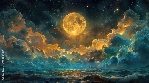 ellyfish ballet under a moonlit sea, delicate watercolor lines, midnight blues.jpeg 