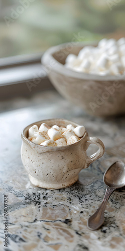 Caneca de Chocolate Quente com Marshmallows