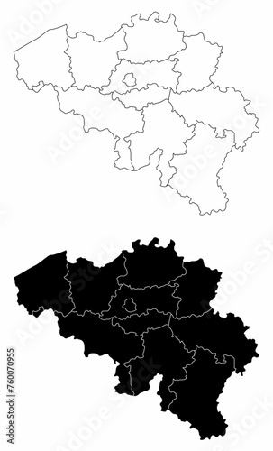 Belgium administrative maps