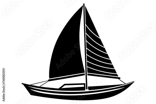 trimaran vector illustration