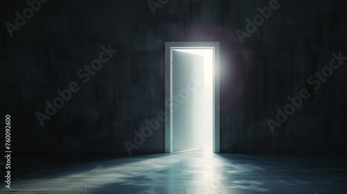 Open Door Leading Into Dark Room