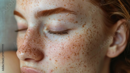 Sagging skin, pimples, freckles, spots, wrinkles, and sags.