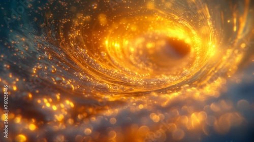 黄金の粒子の渦