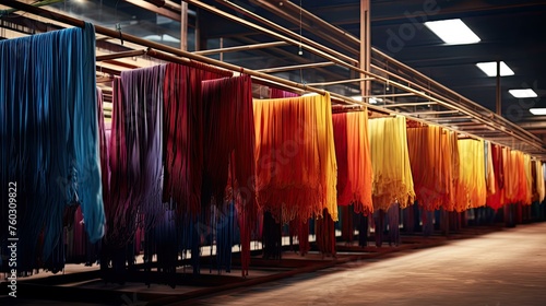loom line textile mill illustration cotton silk, yarn dyeing, spinning knitting loom line textile mill