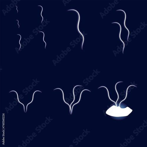 lightning zet light bulb. vector illustration