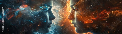 Digital twins creating parallel universes where magic and science coexist