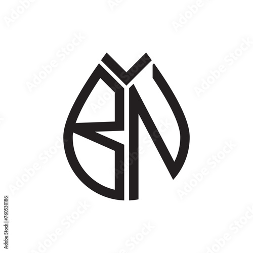 BN letter logo design.BN creative initial BN letter logo design . BN creative initials letter logo concept.