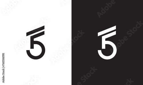 FB logo, monogram unique logo, black and white logo, premium elegant logo, letter FB Vector minimalist