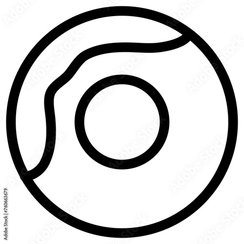 doughnut icon, simple vector design