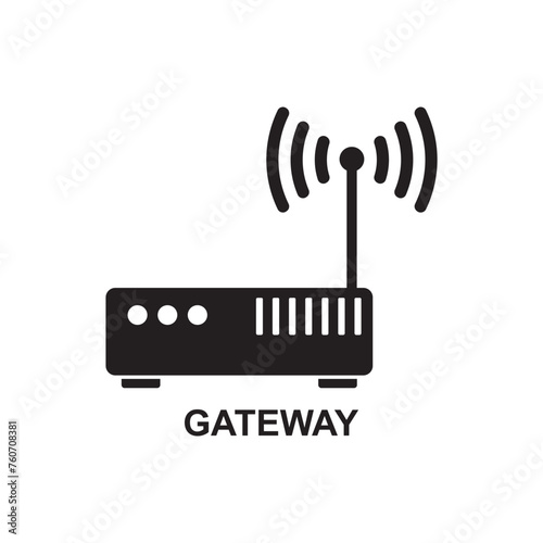 gateway icon , modem icon vector