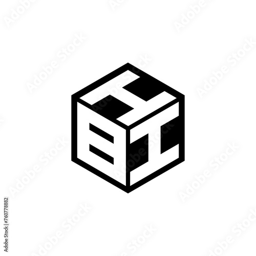 BII letter logo design with white background in illustrator, cube logo, vector logo, modern alphabet font overlap style. calligraphy designs for logo, Poster, Invitation, etc.