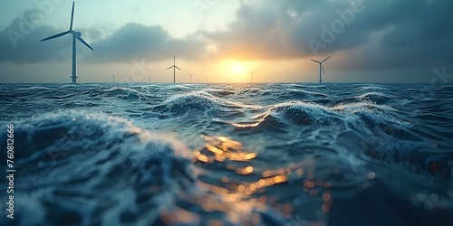 Harnessing renewable energy from wind sun and water for a sustainable future . Concept Renewable Energy, Wind Power, Solar Energy, Hydropower, Sustainable Future