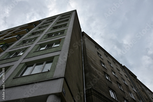 Modern apartment building in Nowa Huta in Krakow, Poland