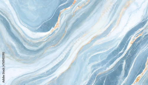 Tekstura marmur biało błękitna, dekoracja tło generative ai