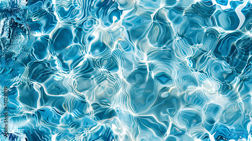 The texture of the water surface. 3d rendering of water caustics.