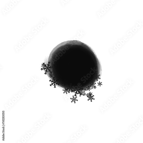 Creative winter, Christmas mask. Basis element for design on white background universal