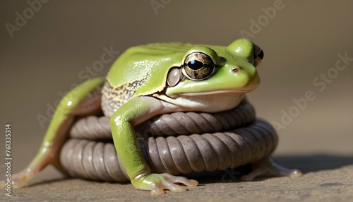 A Frog With Its Legs Coiled Tightly Ready To Spri