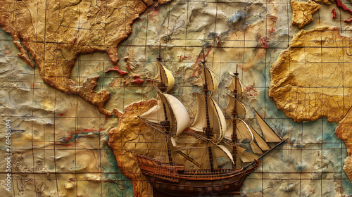 Christopher Columbus's expedition discovers America.