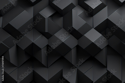 Black cone-shaped metal background. AI technology generated image