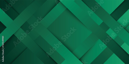 shining banner background and layer elements vector for presentation. abstract geometric. green gradient. Memphis. graceful. modern style.