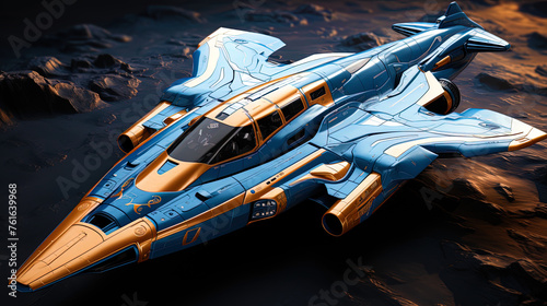 Astral corvette, freeing worlds from alien invaders, like a hero in protecting cosmic civilizat