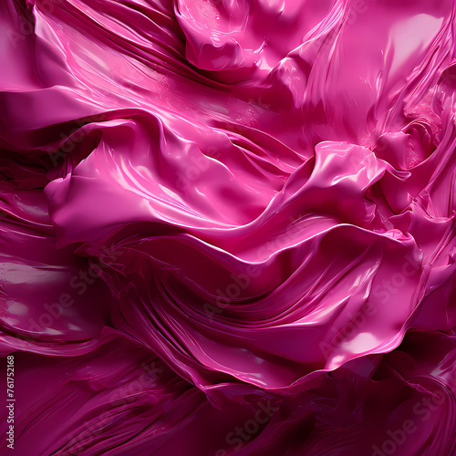 pink satin fabric, liquid indefinite pink matter, flowing melted pink plastic