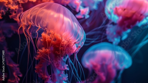 jellyfish in the water, 