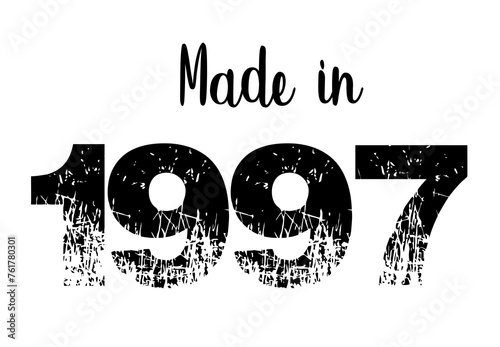 Made in year vintage design
