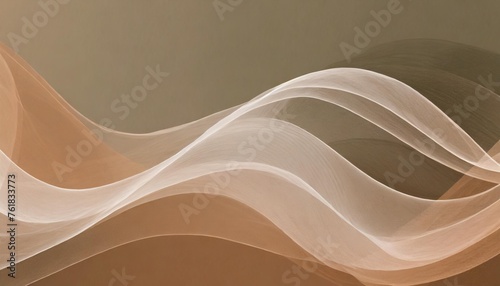 abstract soft waiving lines smoke background in earthy tones