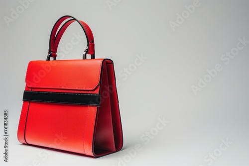 Elegant Red Leather Handbag