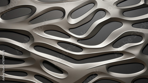 machined titanium background image featuring non-repeating, organic oblong shapes 