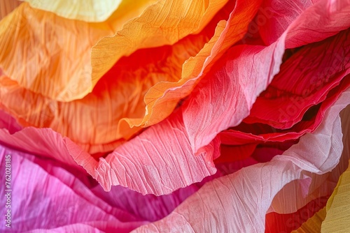 Vibrant crepe paper photo showcasing its textured and versatile nature