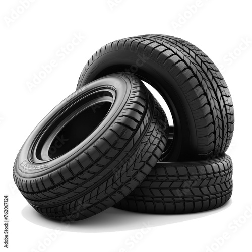 Tires isolated on white 