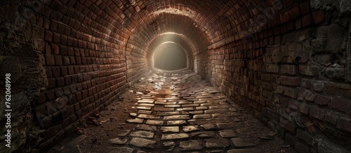 End of brick tunnel in historic stronghold