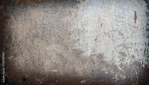 Grunge metal background or texture with scratches and cracks from grinding of the surface