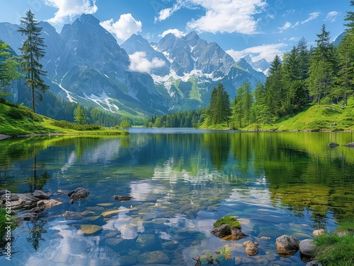Alpine Serenity: Mountain Reflections and Natural Beauty in Alpine Lakes - Tranquil Escapes in Alpine Lakes - Immerse yourself in alpine serenity with crystal-clear waters and mountain reflections